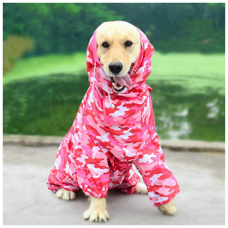 KFX-7115837 All-Weather PU Raincoat for Dogs