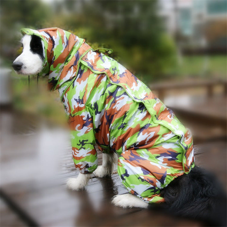 KFX-7115837 All-Weather PU Raincoat for Dogs