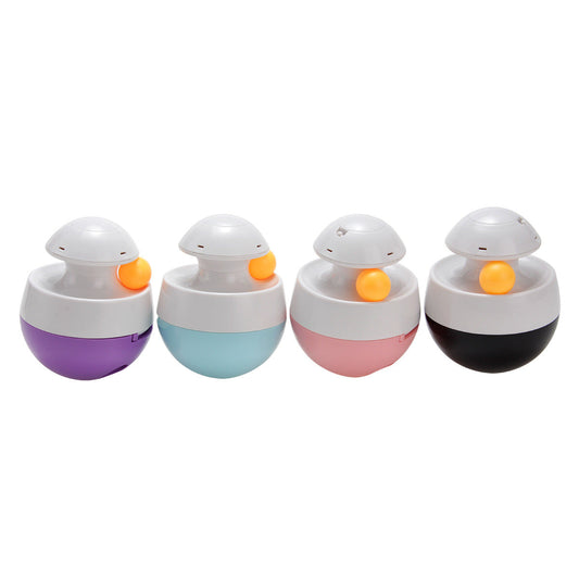 KFX-7116477 Interactive Slow Feed Dog Toy - Pet Food Spilling Tumbler Ball, ABS Material, Various Colors