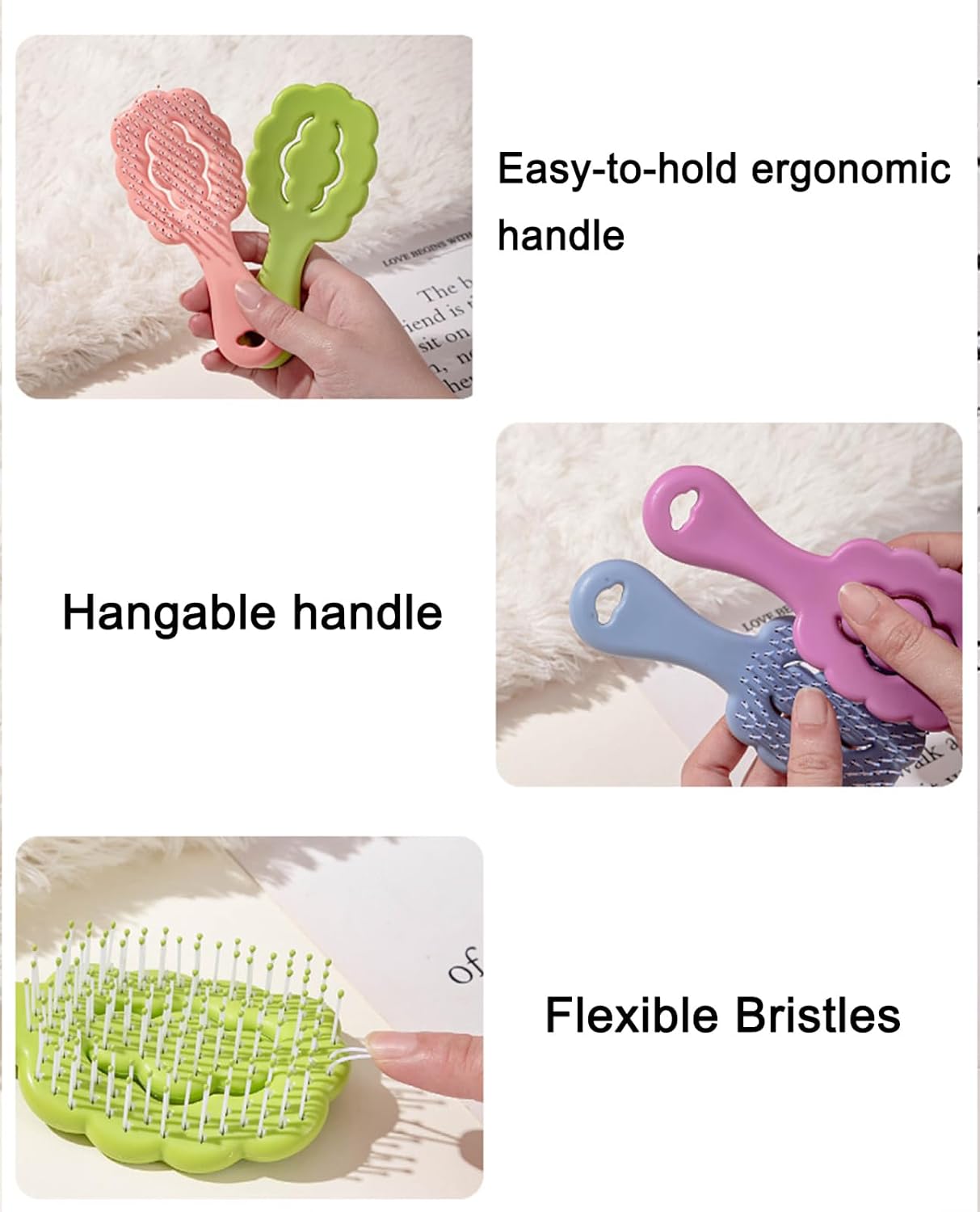 KFX-7117245 Cloud-Shaped Dog Grooming Brush for Small Breeds – Gentle, Multi-Functional with Massage and Bathing Features