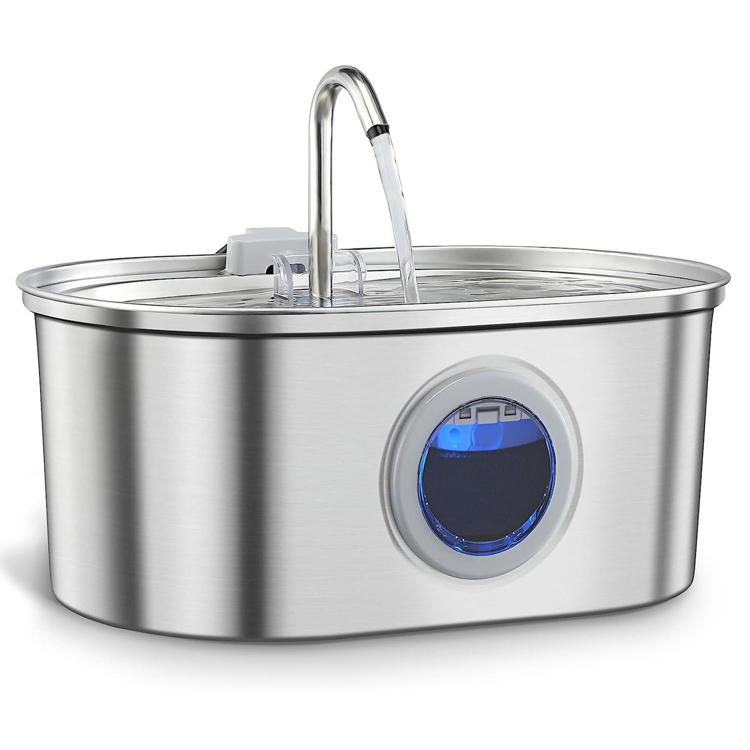 KFX-7117501 Stainless Steel Pet Water Dispenser with Filters for Cats