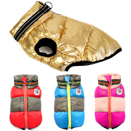 KFX-7118013 Cozy Two-Legged Pet Vest for Dogs - Warm Cotton Apparel in Multiple Colors and Sizes