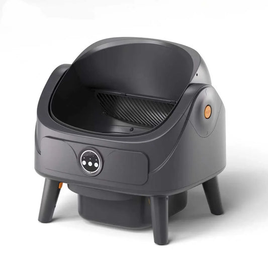 KFX-712083 Automatic Self-Cleaning Cat Litter Box, 74L Capacity, Waterproof Stainless Steel, Smart Monitoring, 11KG