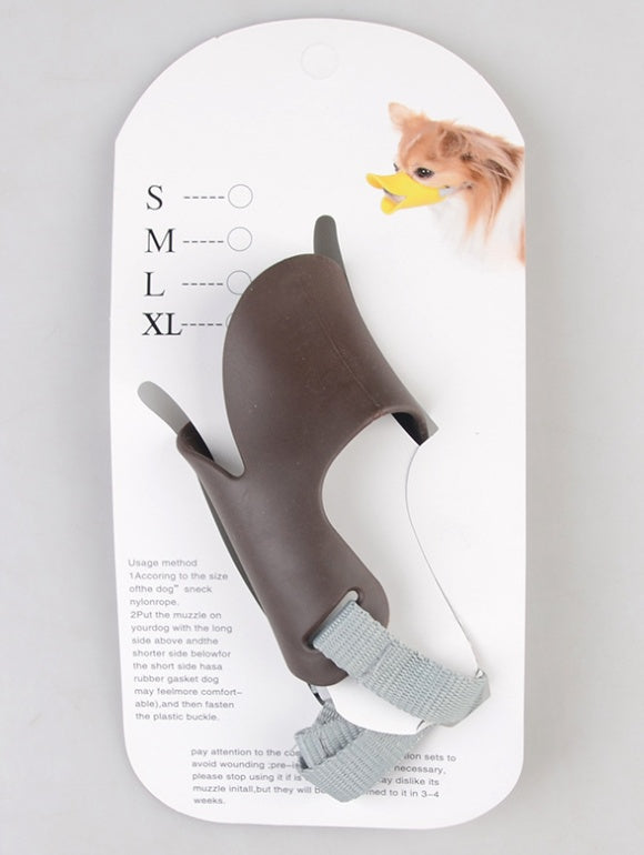 KFX-7121085 Silicone Dog Mouth Cover - Soft, No-Bark Mask for Pets