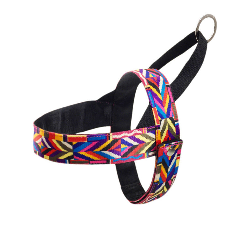 KFX-7126461 Adjustable Nylon Dog Chest Strap for Small Outdoor Activities - Sizes XS to XL