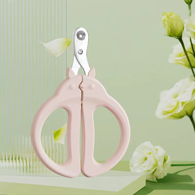 KFX-7130941 Precision Cat Nail Clippers with Round Hole Design for Dogs and Cats - Pink and Green Options