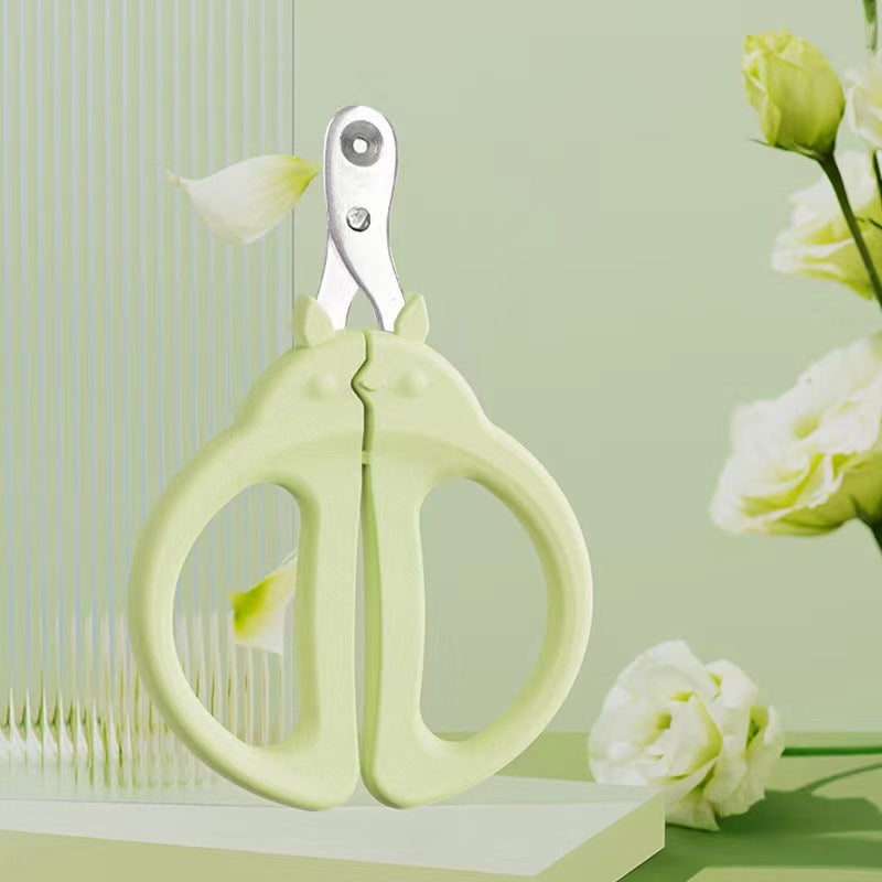 KFX-7130941 Precision Cat Nail Clippers with Round Hole Design for Dogs and Cats - Pink and Green Options
