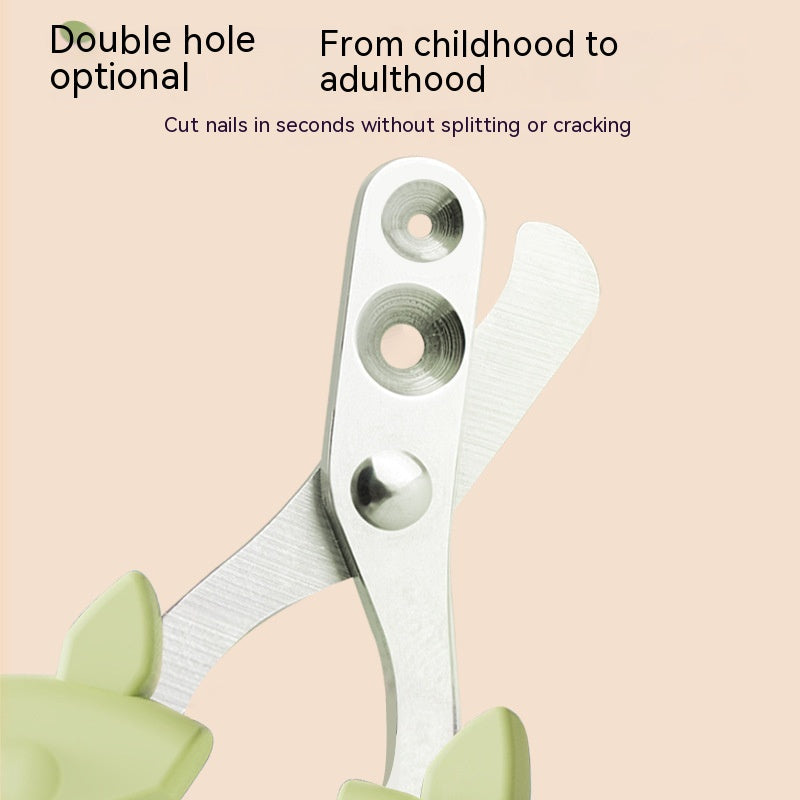 KFX-7130941 Precision Cat Nail Clippers with Round Hole Design for Dogs and Cats - Pink and Green Options
