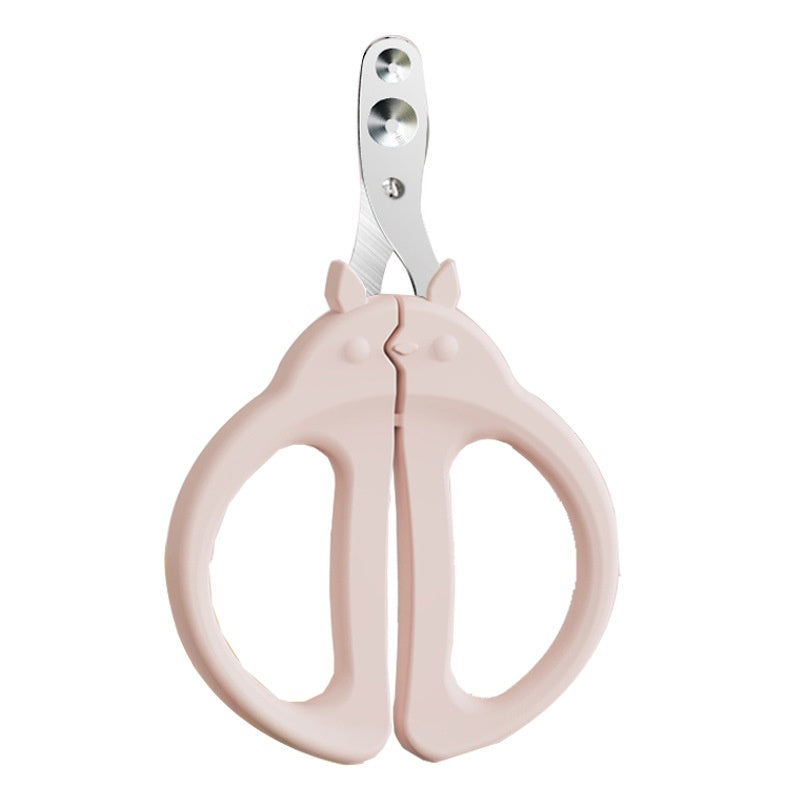 KFX-7130941 Precision Cat Nail Clippers with Round Hole Design for Dogs and Cats - Pink and Green Options