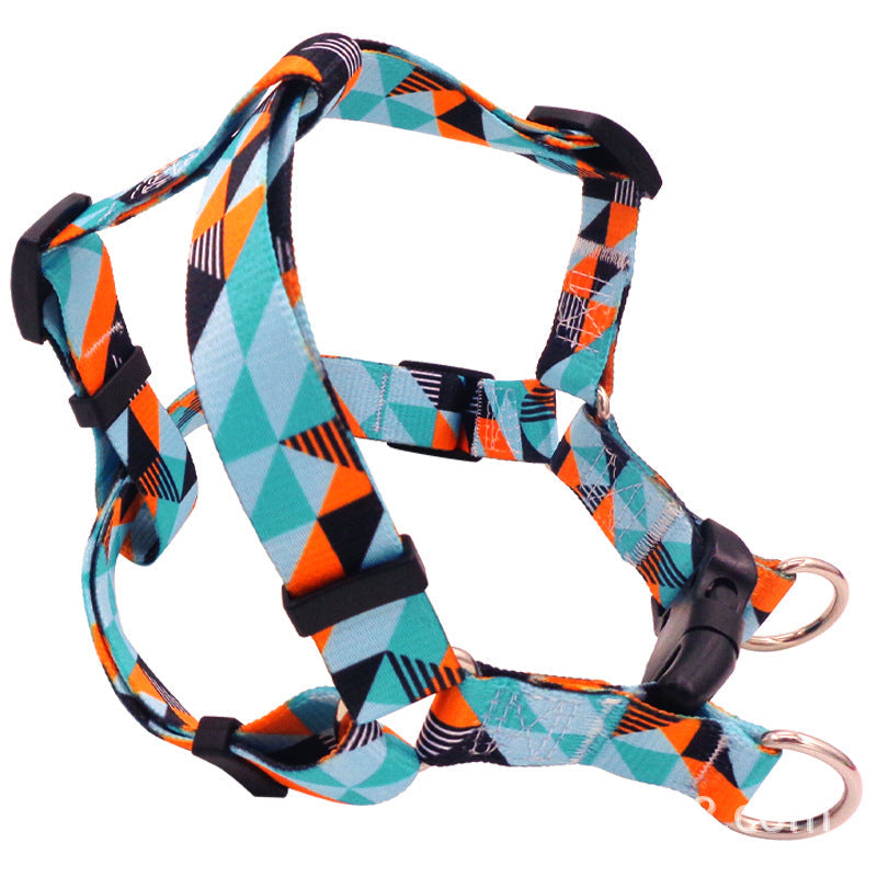 KFX-7132221 Bohemian Purple Ethnic Pattern Chest Strap – Adjustable Polyester Design