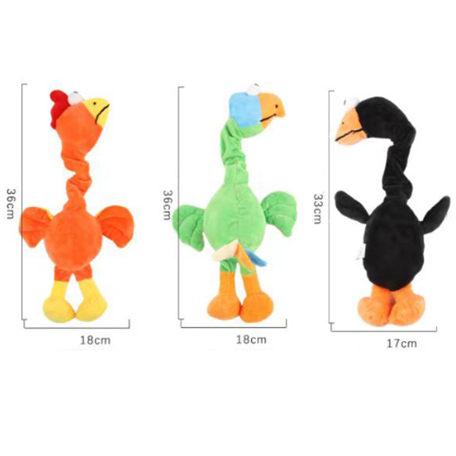 KFX-7136189 Interactive Squeaky Chicken Dog Toy for Chewing and Playtime Activities