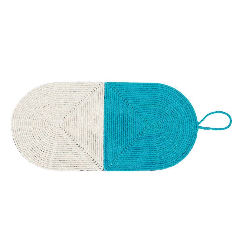 KFX-7138877 Natural Sisal Cat Scratching Mat - Durable Cactus-Shaped Board for Claw Grinding and Furniture Protection