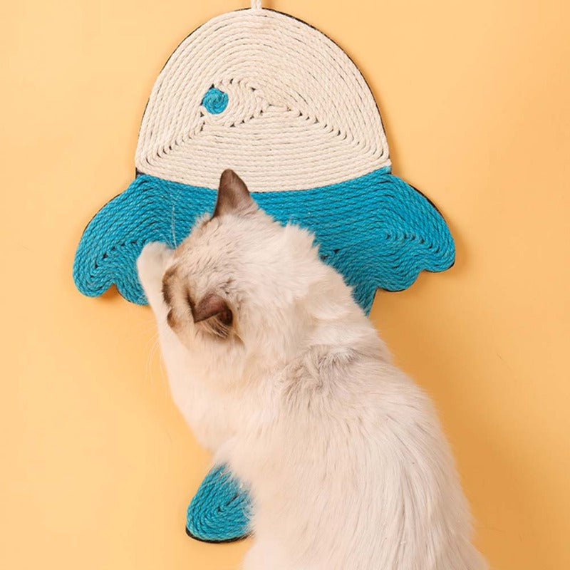 KFX-7138877 Natural Sisal Cat Scratching Mat - Durable Cactus-Shaped Board for Claw Grinding and Furniture Protection