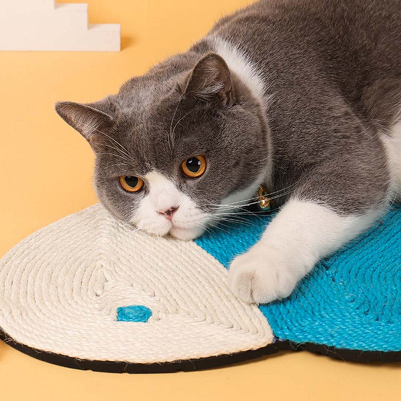 KFX-7138877 Natural Sisal Cat Scratching Mat - Durable Cactus-Shaped Board for Claw Grinding and Furniture Protection