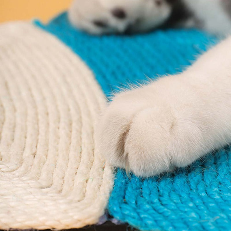 KFX-7138877 Natural Sisal Cat Scratching Mat - Durable Cactus-Shaped Board for Claw Grinding and Furniture Protection