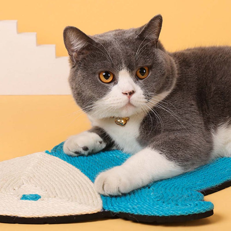 KFX-7138877 Natural Sisal Cat Scratching Mat - Durable Cactus-Shaped Board for Claw Grinding and Furniture Protection