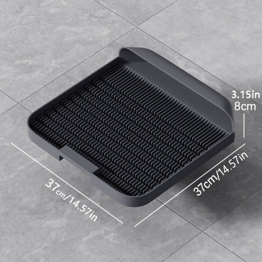 KFX-7140157 Durable Non-Slip Easy to Clean Cat Litter Pedal with Comfortable Design and Slanted Mouth – 37x37x8cm