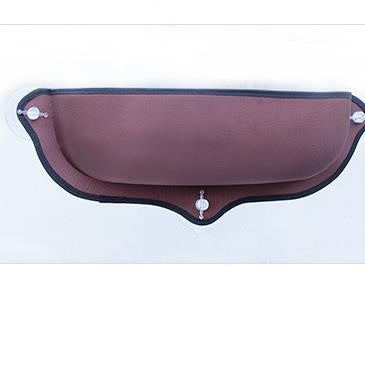 KFX-7140285 Window Sill Cat Hammock with Suction Cups - EVA and Felt Cloth, Removable Washable Mat, Indoor Outdoor Use