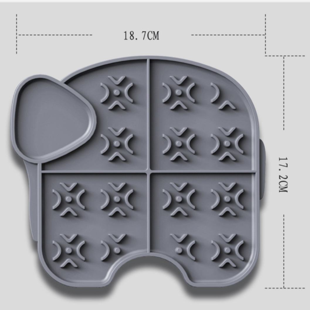 KFX-7142461 Silicone Licking Plate for Pets - Durable and Easy to Clean, 18cm X 19cm