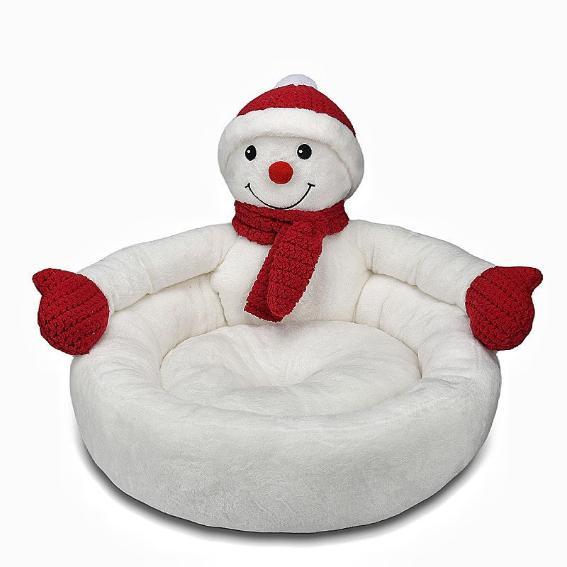 KFX-7142717 Three-Dimensional Cartoon Kennel for Dogs - Available in Snowman, Rabbit, Cat, and Bear Designs in Various Sizes