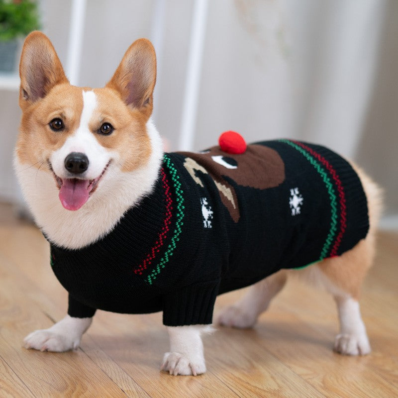 KFX-7143101 Padded Winter Coat with Scarf for Pets – Available in Red and Black, Sizes S to 2XL