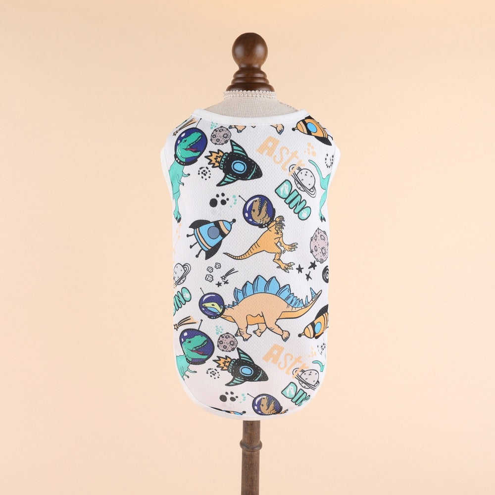 KFX-7144253 Summer Striped Pet Vest for Dogs and Cats - Various Colors and Floral Designs