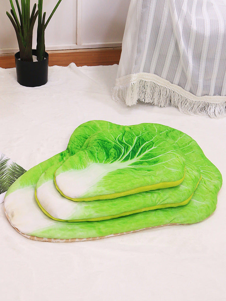 KFX-7145277 Soft and Warm Cotton Cat and Dog Sleeping Mat with Novel Food Shapes