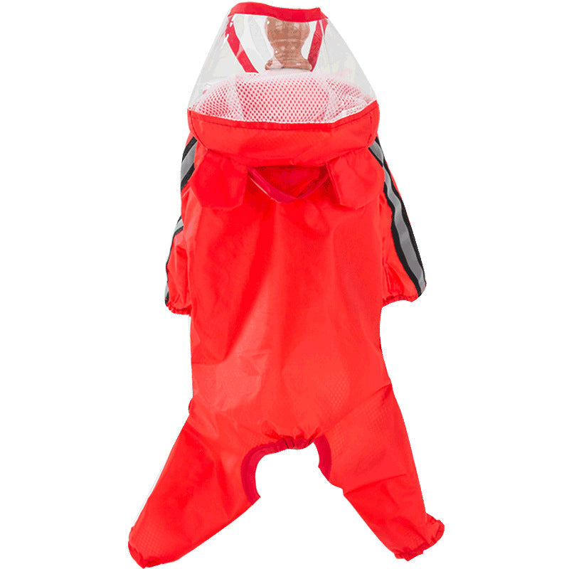 KFX-7148605 Autumn Raincoat for Small Dog Puppies in Yellow Bear, Green Dinosaur, and Red Bear Designs
