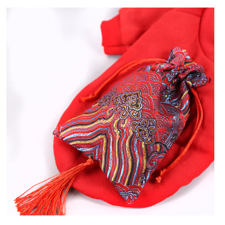 KFX-7149501 Peking Opera Inspired Hooded Pet Sweaters in Various Colors and Sizes