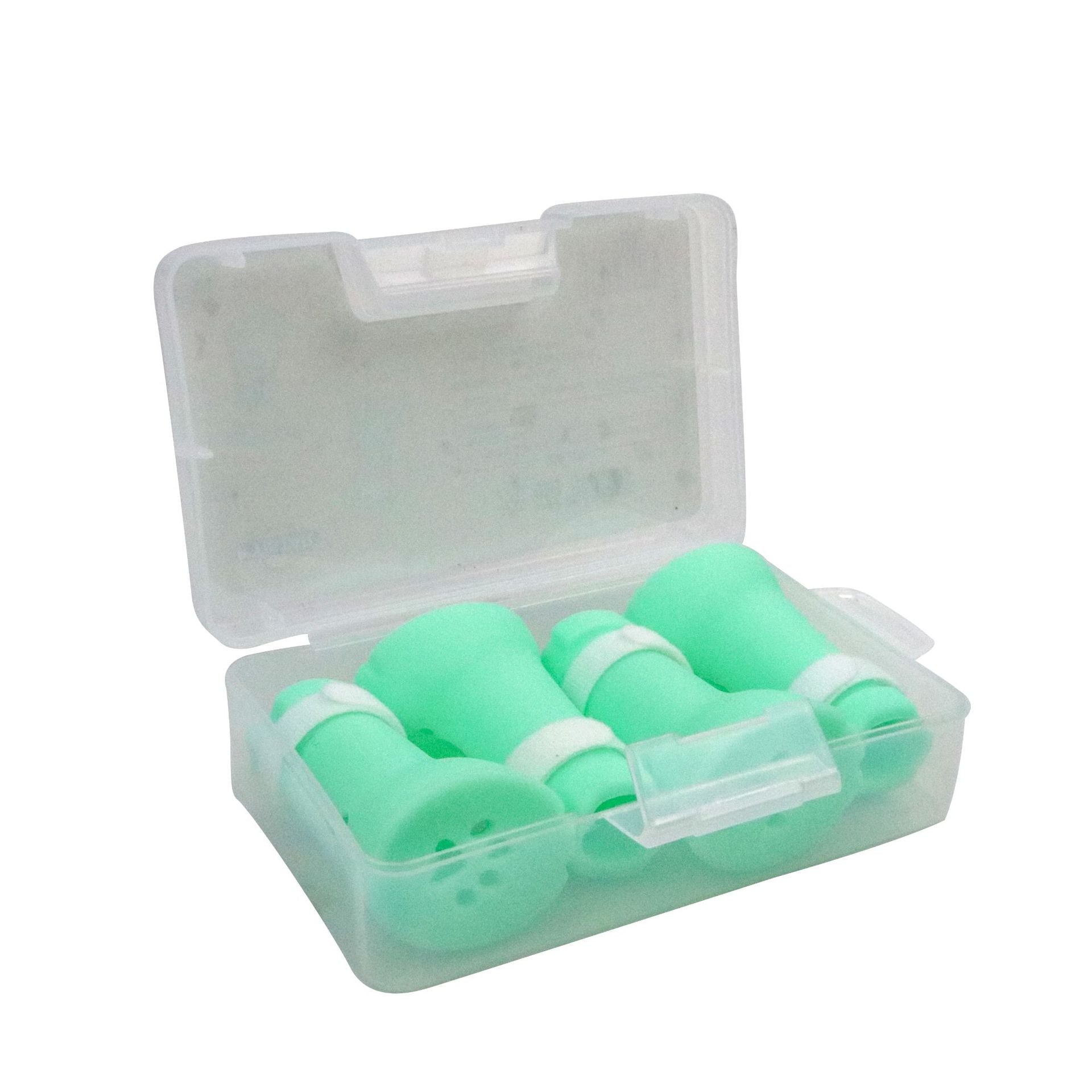 KFX-7151037 Silicone Cat Foot Covers - Set of 4, Green, One Size Fits All