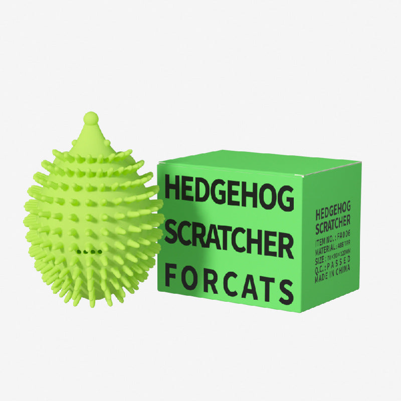 KFX-7155773 Cat Corner Scratcher with Teaser Stick - Durable Plastic, Compact Design 85mm x 115mm x 72mm
