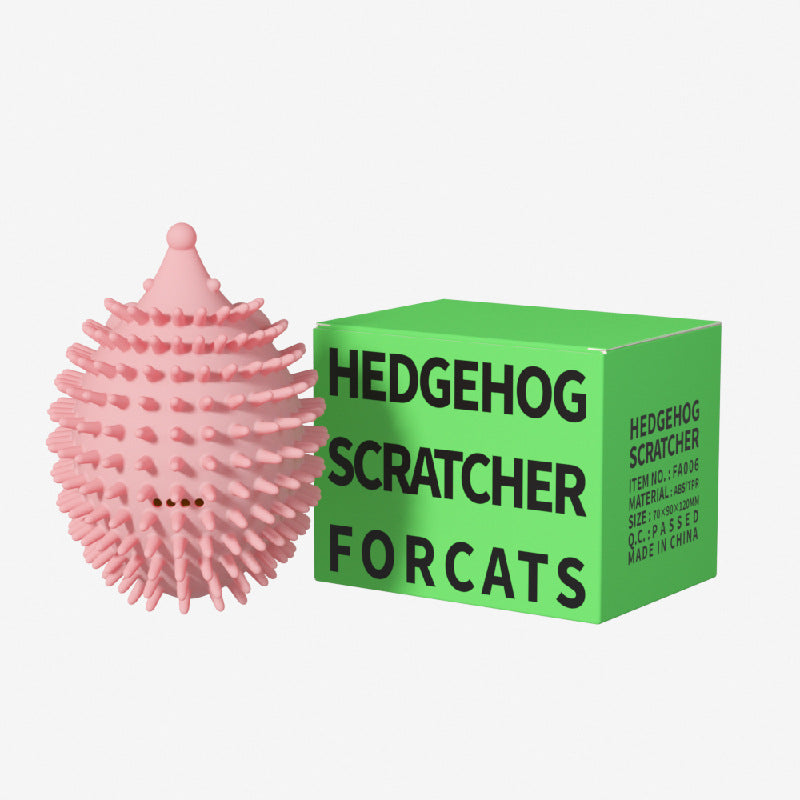 KFX-7155773 Cat Corner Scratcher with Teaser Stick - Durable Plastic, Compact Design 85mm x 115mm x 72mm