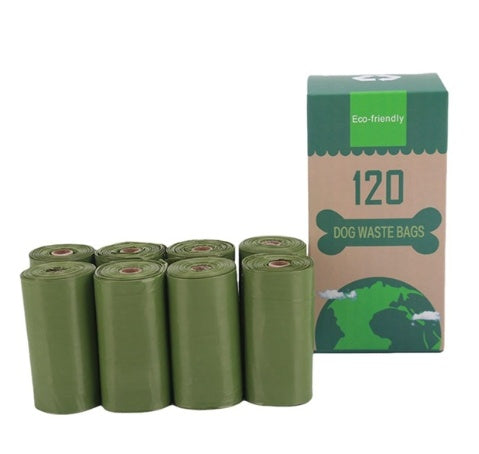 KFX-7156413 Pet Waste Disposal Bags - Biodegradable PE Bags, Compact Size for Easy Carrying, 6 Roll Pack