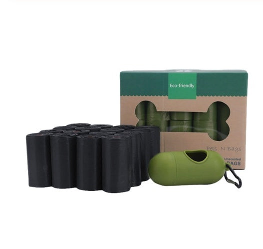 KFX-7156413 Pet Waste Disposal Bags - Biodegradable PE Bags, Compact Size for Easy Carrying, 6 Roll Pack