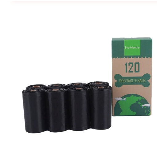 KFX-7156413 Pet Waste Disposal Bags - Biodegradable PE Bags, Compact Size for Easy Carrying, 6 Roll Pack
