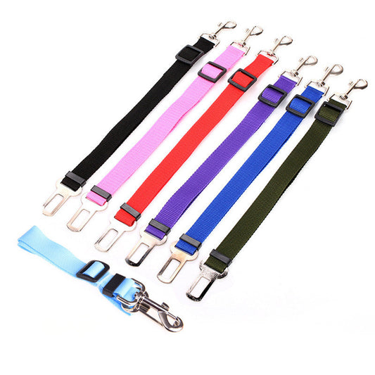 KFX-7159741 Durable Pet Traction Rope Car Seat Belt - Imitation Nylon, 2.5cm x 70cm
