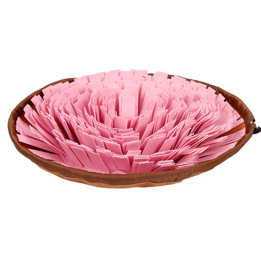 KFX-7161789 Sniff Bowl and Cushion for Pets - Interactive Felt Cloth Puzzle Toy in Multiple Colors