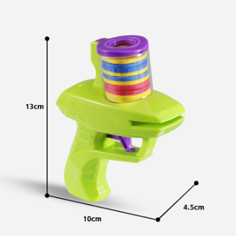 KFX-7163197 Interactive Cat Toy Launcher for Foam Discs - Durable Battery-Free Plastic for Endless Fun