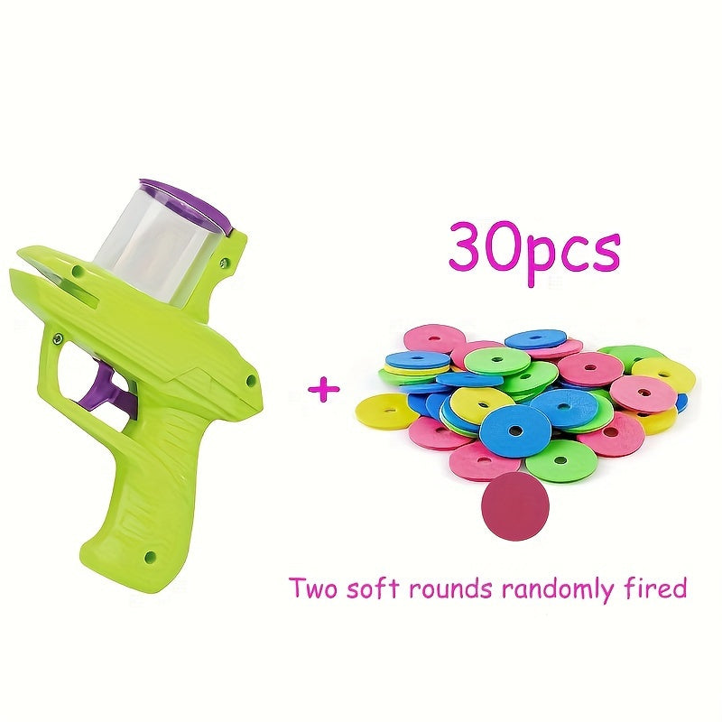 KFX-7163197 Interactive Cat Toy Launcher for Foam Discs - Durable Battery-Free Plastic for Endless Fun