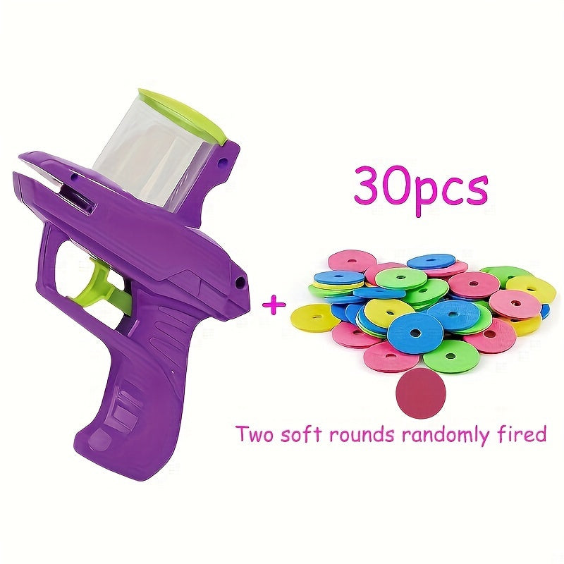 KFX-7163197 Interactive Cat Toy Launcher for Foam Discs - Durable Battery-Free Plastic for Endless Fun