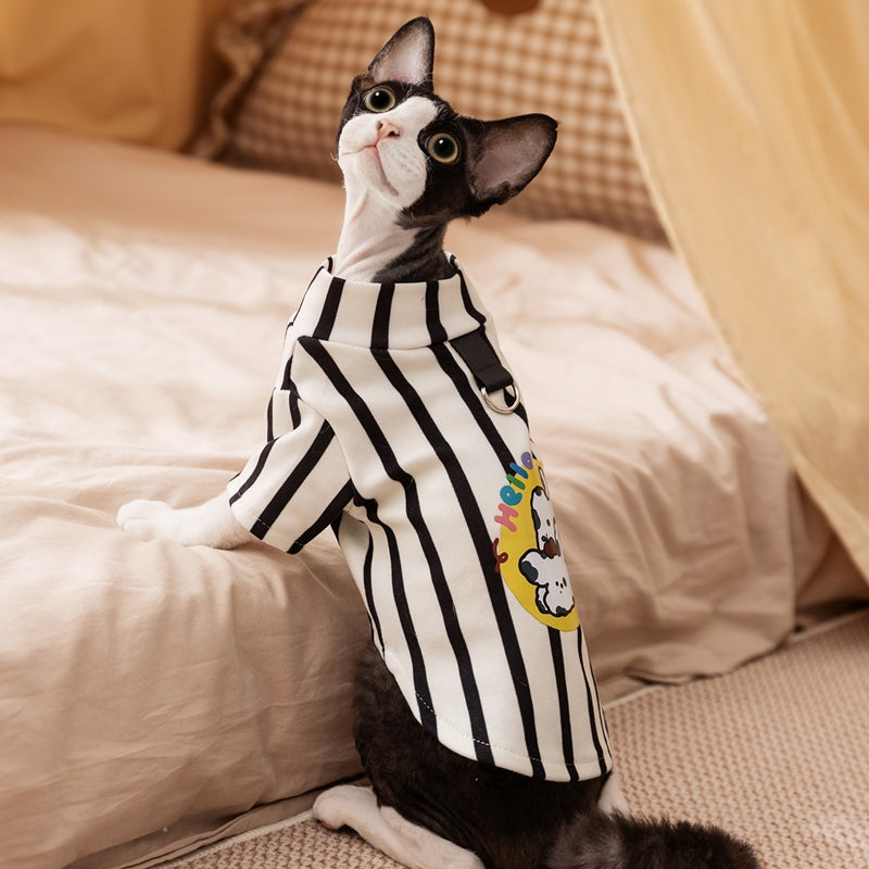 KFX-7164477 Cozy Cartoon Bear Hoodie for Small to Medium Dogs and Cats - Perfect for Fall and Winter