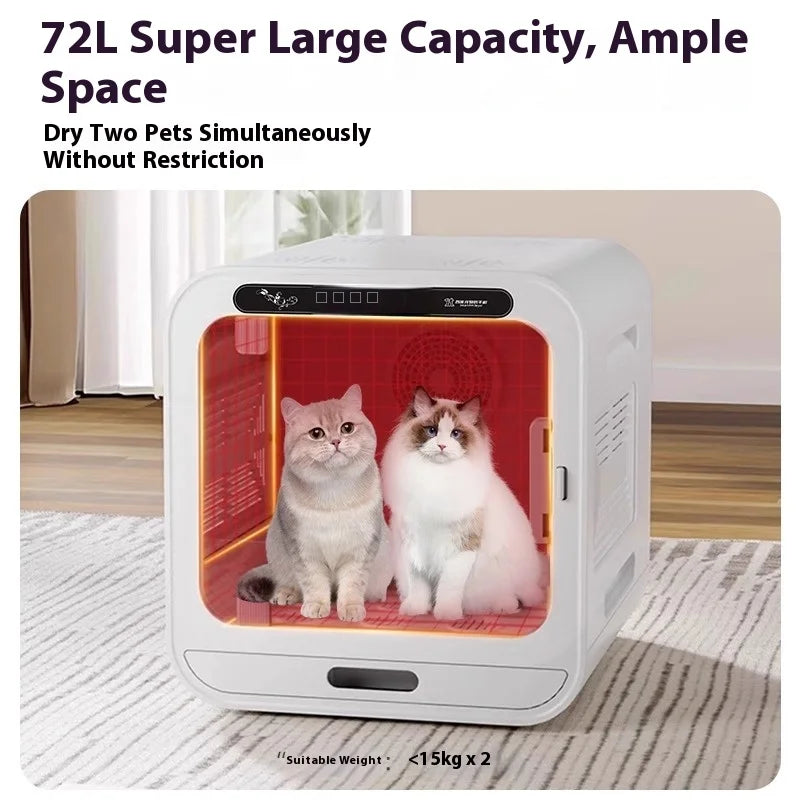 KFX-716499 Intelligent Pet Drying Box for Dogs and Cats - Automatic Silent Speed Dryer, Eco-friendly Design for Indoor and Outdoor Use