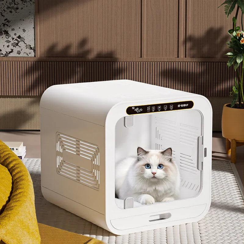 KFX-716499 Intelligent Pet Drying Box for Dogs and Cats - Automatic Silent Speed Dryer, Eco-friendly Design for Indoor and Outdoor Use