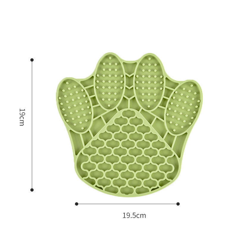 KFX-7169469 Silicone Dog Licking Mat - Claw-Shaped Slow Feed Pet Bowl for Dogs and Cats, Anti-Choke Design