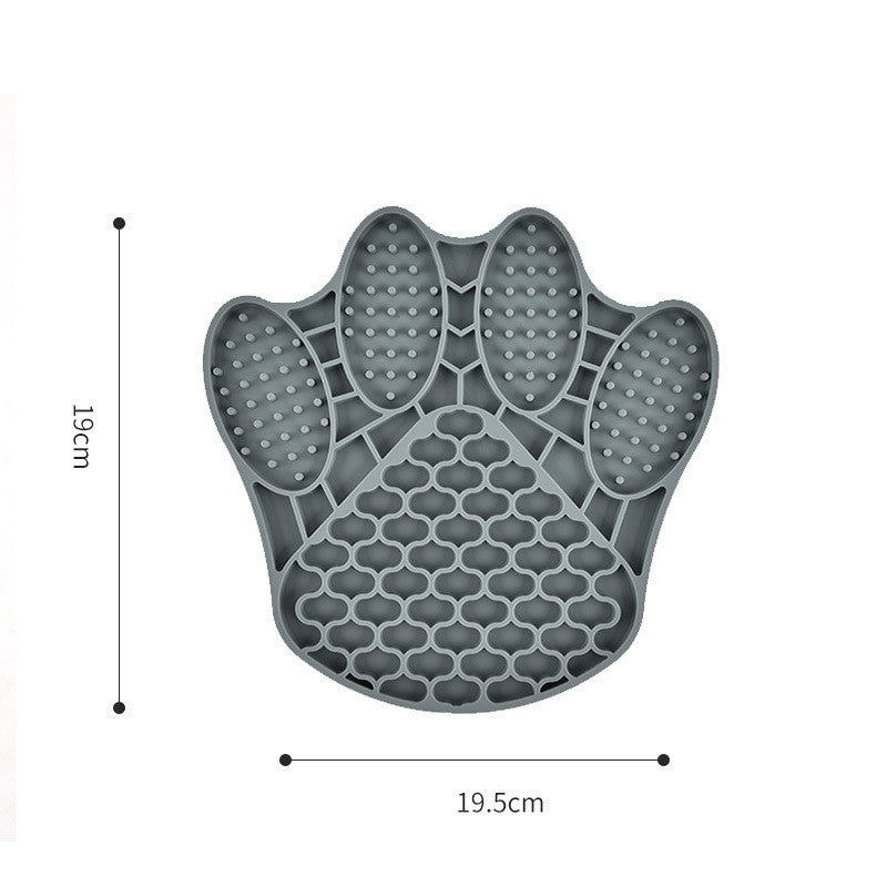 KFX-7169469 Silicone Dog Licking Mat - Claw-Shaped Slow Feed Pet Bowl for Dogs and Cats, Anti-Choke Design