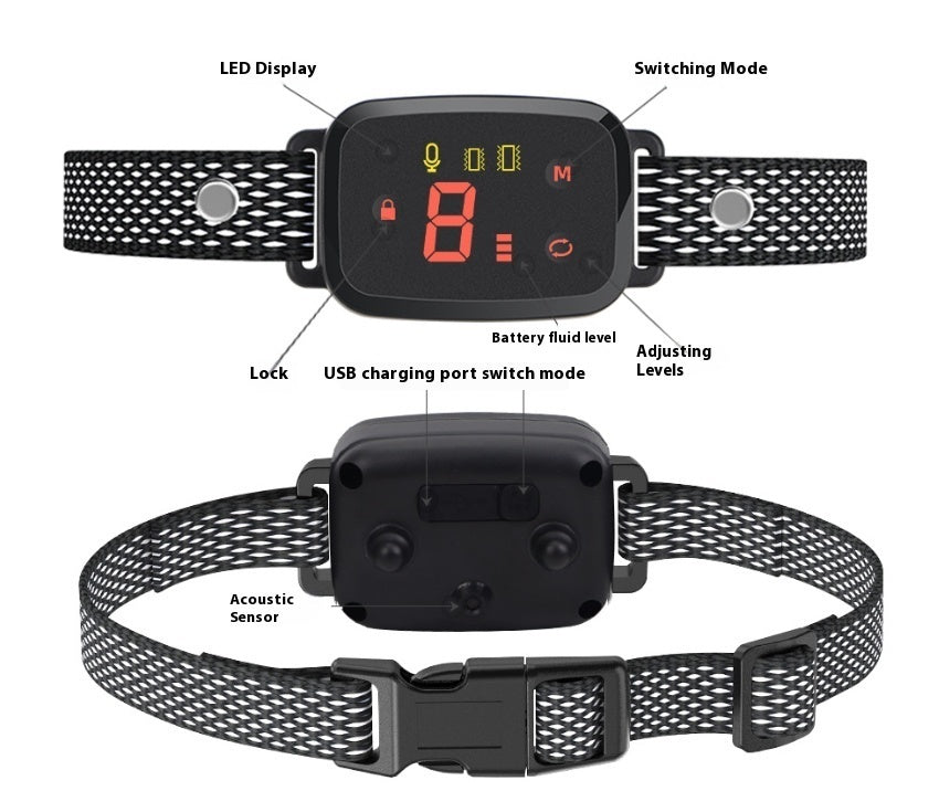 KFX-7171133 Automatic Bark Control Device with Intelligent Recognition and Display Options