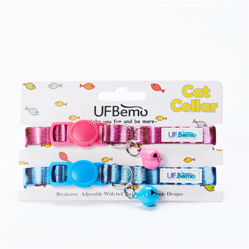 KFX-7173437 Small Pet Bell Collars - Adjustable Sizes 22-33cm, Lightweight and Safe Design for Cats and Dogs