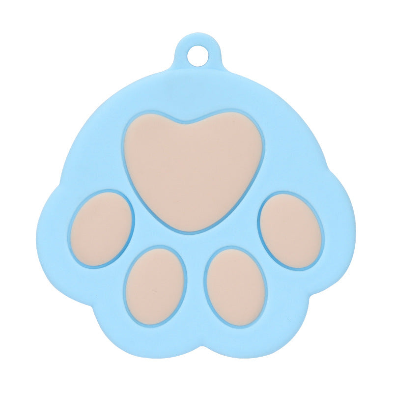 KFX-7174717 Silicone Dog Paw Design Pet Can Lid – Versatile and Durable, Fits Standard Canned Pet Food