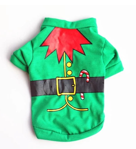 KFX-7175613 Cozy Cotton Dog Christmas Sweatshirt Vest in Multiple Styles and Sizes