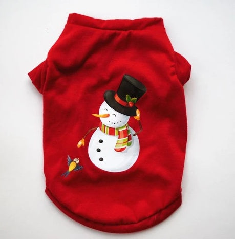 KFX-7175613 Cozy Cotton Dog Christmas Sweatshirt Vest in Multiple Styles and Sizes